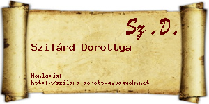 Szilárd Dorottya névjegykártya