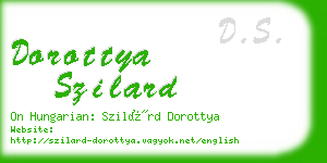 dorottya szilard business card